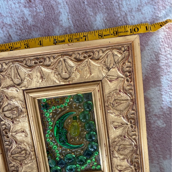 Gold Framed Green Mosaic Art - Picture 3 of 7